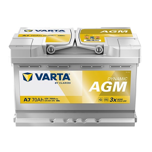 Varta A7 car battery image