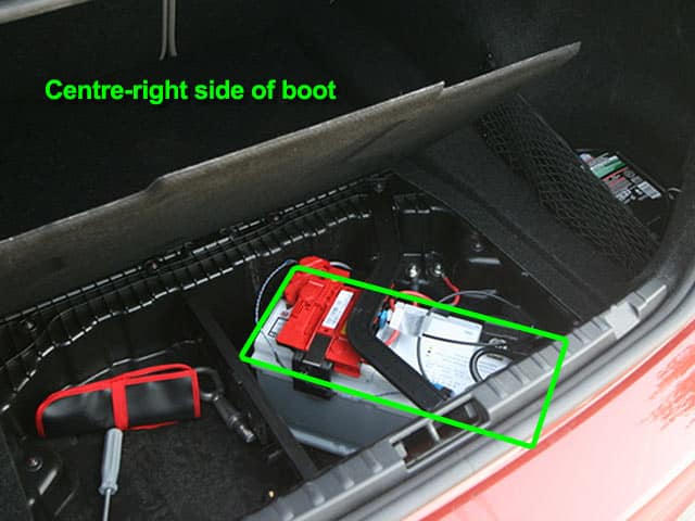 bmw 1 series car battery location image