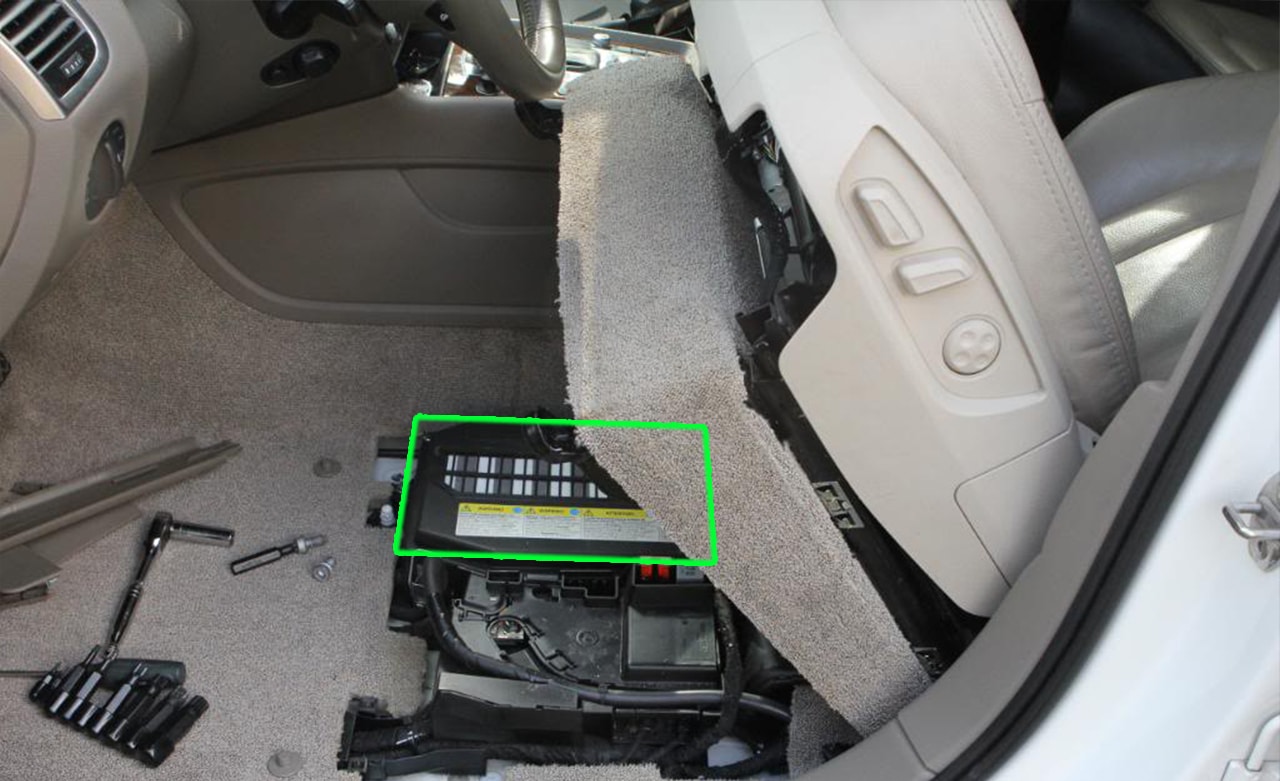 Mercedes car battery location #2