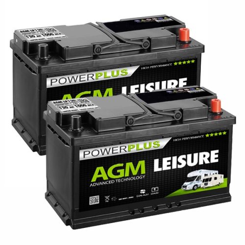 AGM LP120 pair leisure batteries image